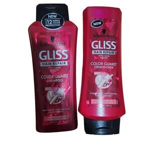 Schwarzkopf Gliss Hair Repair Keratin Color Guard 1 Shampoo &‎ 1 Conditioner